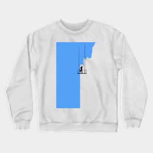 funny creative cool cute fun humor whitewasher design Crewneck Sweatshirt